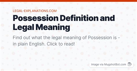 possessional|POSSESSION definition in American English .